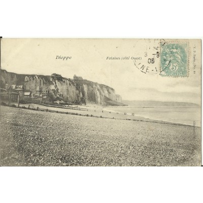 CPA: DIEPPE, Falaises (Ouset)., vers 1900.