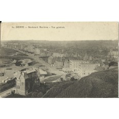 CPA: DIEPPE, Boulevard Maritime, Vue Générale, vers 1900.