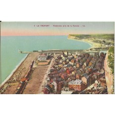 CPA: LE TREPORT, Panorama depuis la Falaise, vers 1920