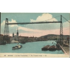 CPA: ROUEN, Le Pont Transbordeur, vers 1910