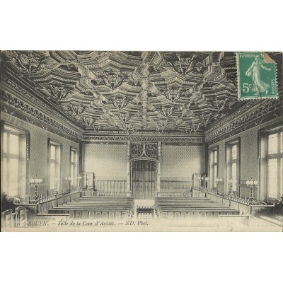 CPA: ROUEN, Salle de la Cour d'Assises, vers 1910