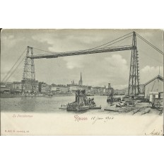 CPA: ROUEN, Le Transbordeur, vers 1900