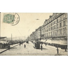 CPA: ROUEN, Quais de Paris, La Bourse, vers 1900