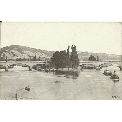 CPA: ROUEN, L'Ile Lacroix, années 1900