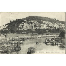 CPA: ROUEN, La Cote Sainte-Catherine, années 1900