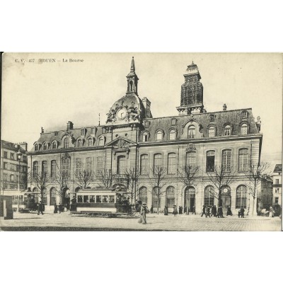 CPA: ROUEN, La Bourse, années 1900