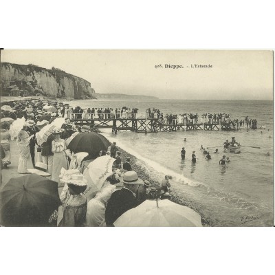 CPA: DIEPPE, L'Estacade, vers 1900.