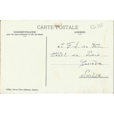 CPA: SUISSE, Voiture de POSTE, années 1900 