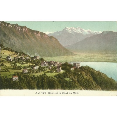 CPA: SUISSE, GLION et La DENT du MIDI, années 1900 