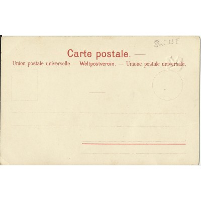 CPA: SUISSE, Die Briefmarken der Schweiz, années 1900