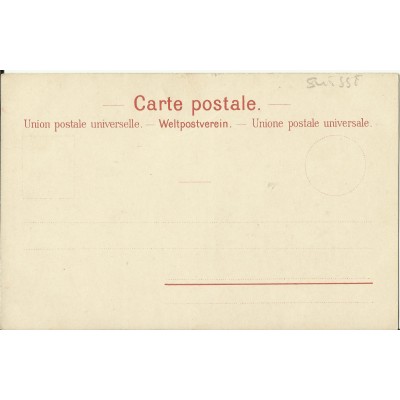 CPA: SUISSE, Die Briefmarken der Schweiz, vers 1900