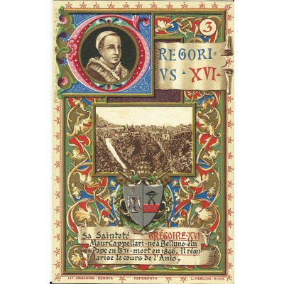 CPA: VATICAN, Le PAPE GREGOIRE XVI, Années 1900