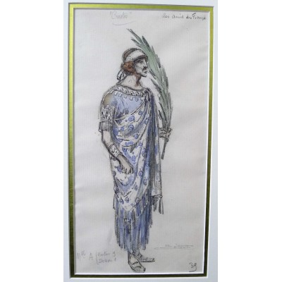 Charles BETOUT (1869-1945), COSTUME de THEATRE, DESSIN (A)