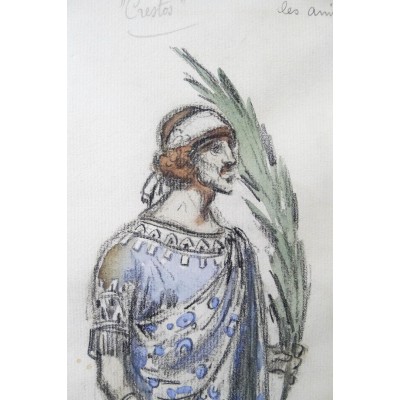 Charles BETOUT (1869-1945), COSTUME de THEATRE, DESSIN (A)