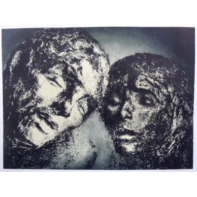 Véronique LAURENT DENIEUIL (née 1961), INTIMITE II, Lithographie