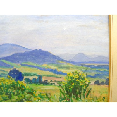 Ludmila JANOVSKA (1907-?), PAYSAGE, YOUGOSLAVIE, Aquarelle