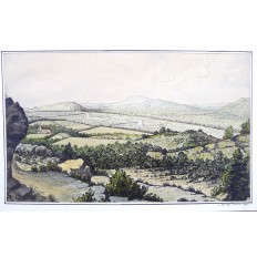 Sauveur BERNAY-THERIC (1874-1963), Campagne à MALVOISIN, AQUARELLE, 1890