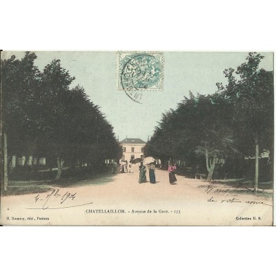 CPA: CHATELLAILLON, Avenue de la Gare, vers 1900