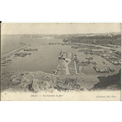 CPA: ALGERIE, ORAN, Vue Générale du Port, vers 1900.