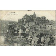 CPA: UZERCHE, vue Générale, vers 1900