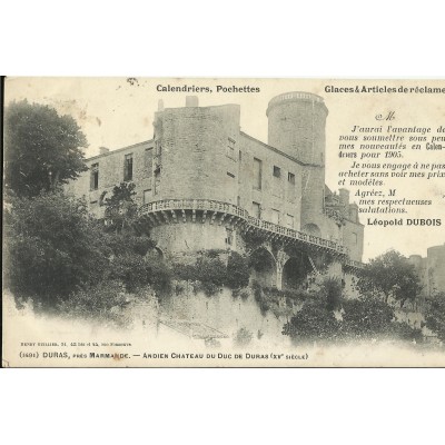 CPA: DURAS, Ancien Chateau du DUC de DURAS, vers 1900