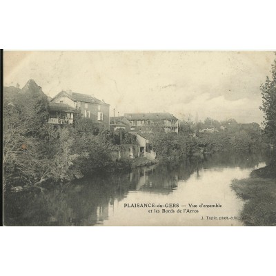 CPA: PLAISANCE-du-GERS, Bords de l'ARROS, vers 1900