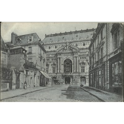 CPA: TOURS : Le THEATRE, vers 1900