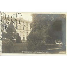 CPA: PERIGUEUX, Le Jardin Public et le Lycée, vers 1900