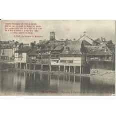 CPA: MONTIGNAC, Maisons à Galeries, vers 1900