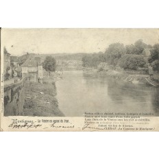 CPA: MONTIGNAC, La VEZERE en Amont du PONT, vers 1900