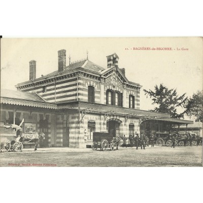 CPA: BAGNERES -de- BIGORD, LA GARE, vers 1900