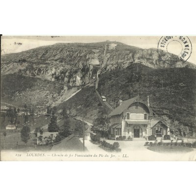 CPA: LOURDES, Chemin de Fer Funiculaire du Pic du Jer, vers 1900