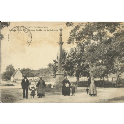 CPA: BREC'H, COLONNE à LA MEMOIRE des MARTYRS de QUIBERON, vers 1900