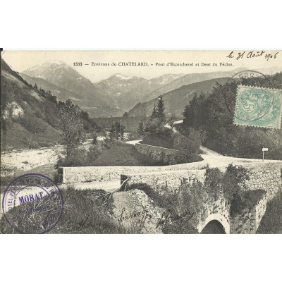 CPA: LE CHATELARD, PONT d'ESCORCHEVEL, vers 1900